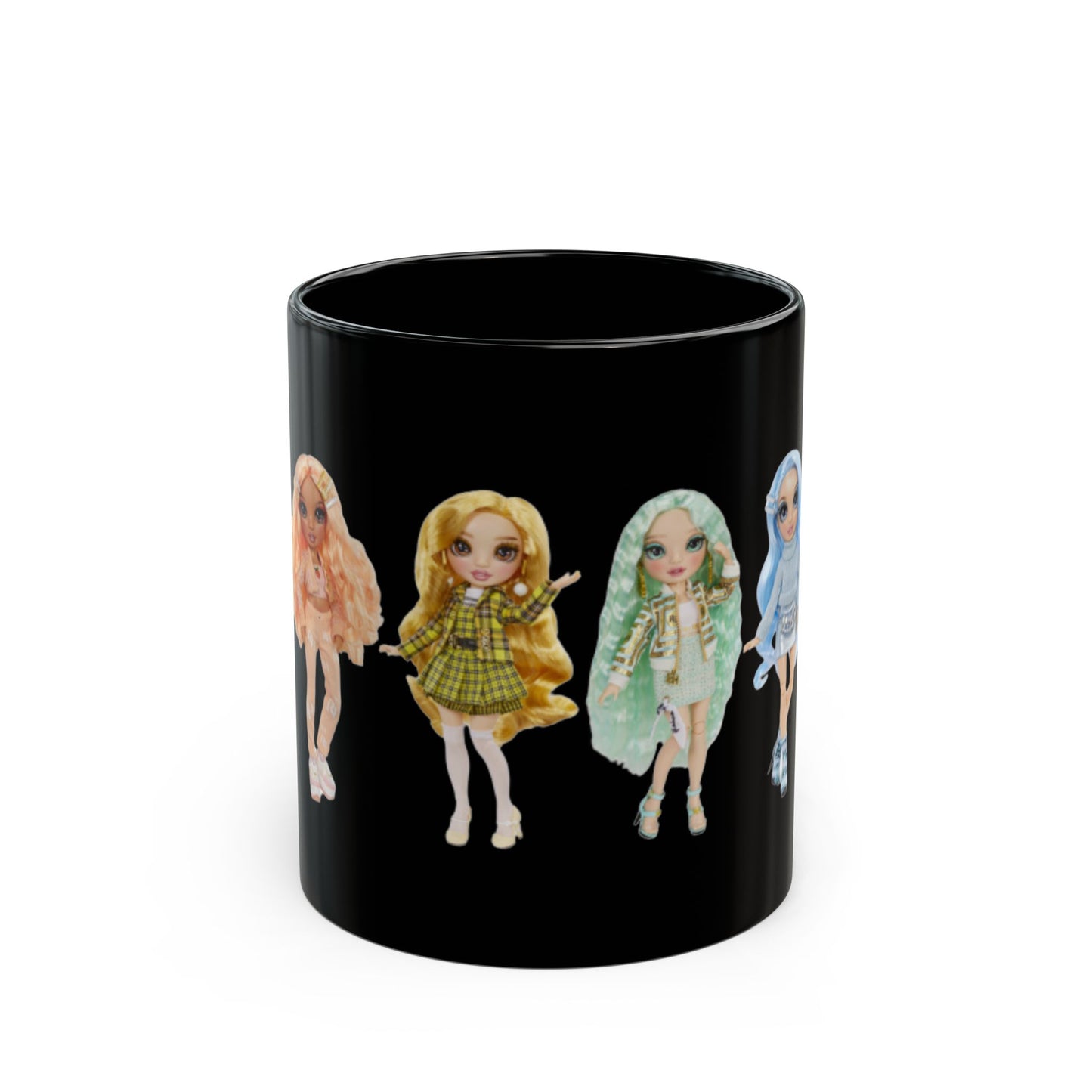 Rainbow High Dolls Black Mug - Unique Collectible for Fashion Doll Lovers