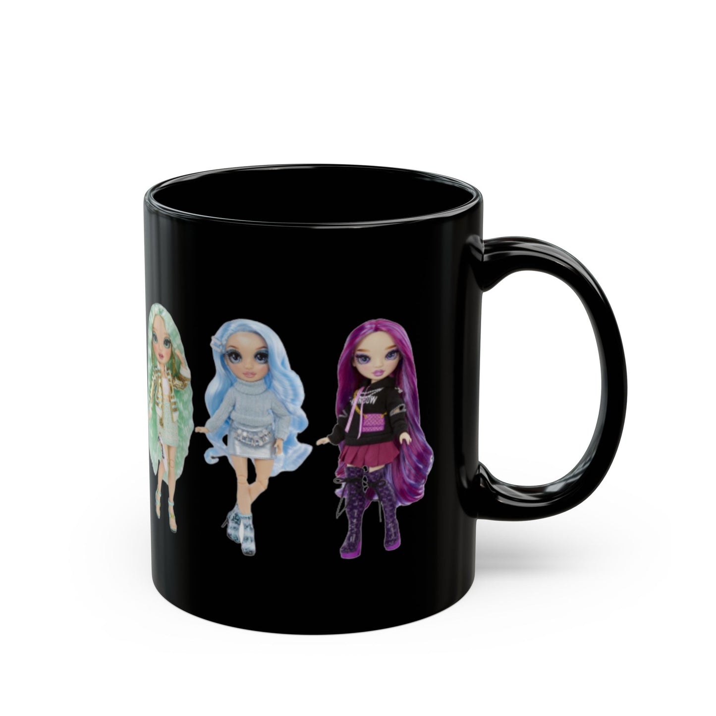 Rainbow High Dolls Black Mug - Unique Collectible for Fashion Doll Lovers