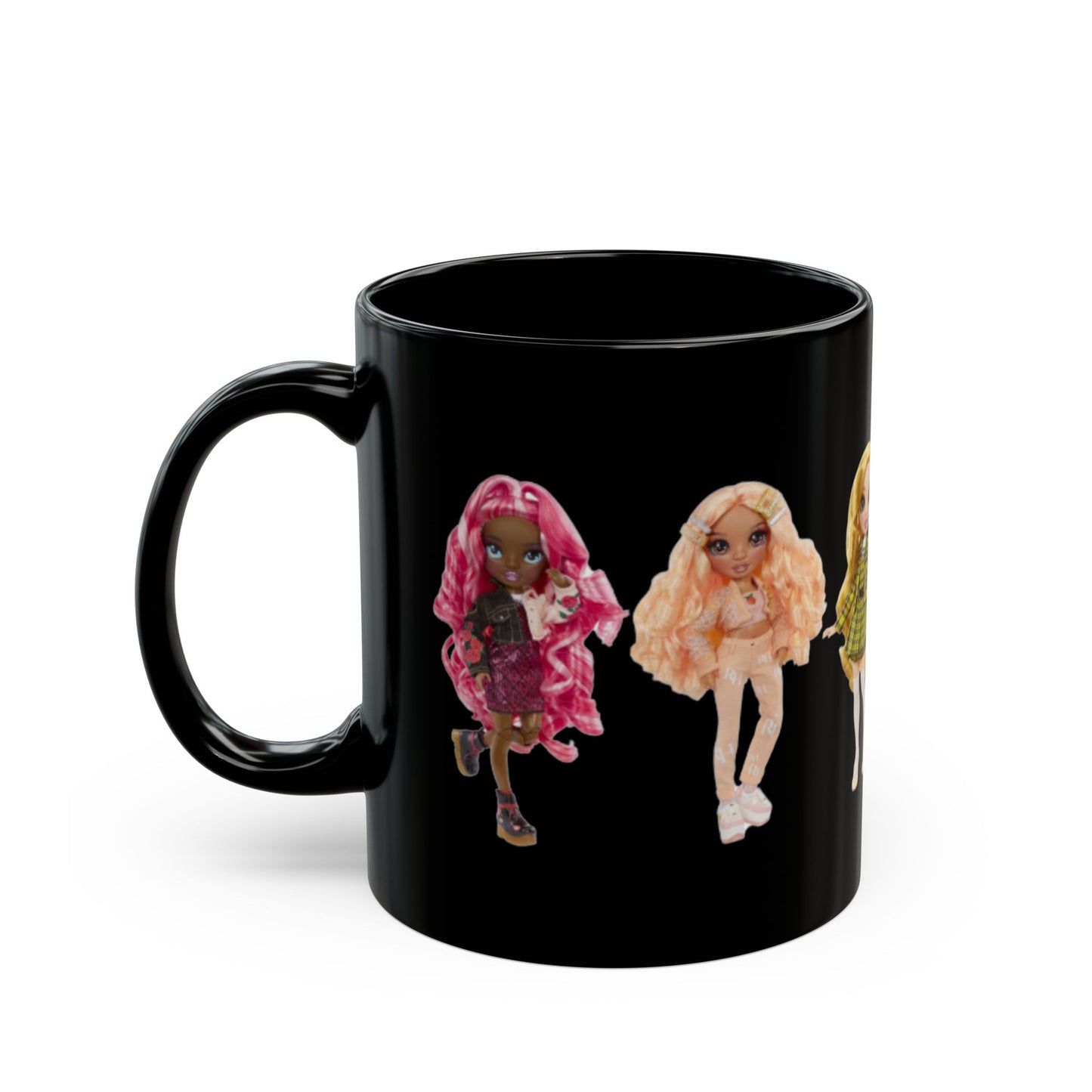 Rainbow High Dolls Black Mug - Unique Collectible for Fashion Doll Lovers