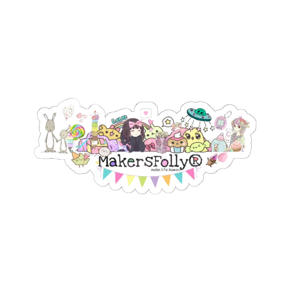 Premium Kiss-Cut MakersFolly Stickers