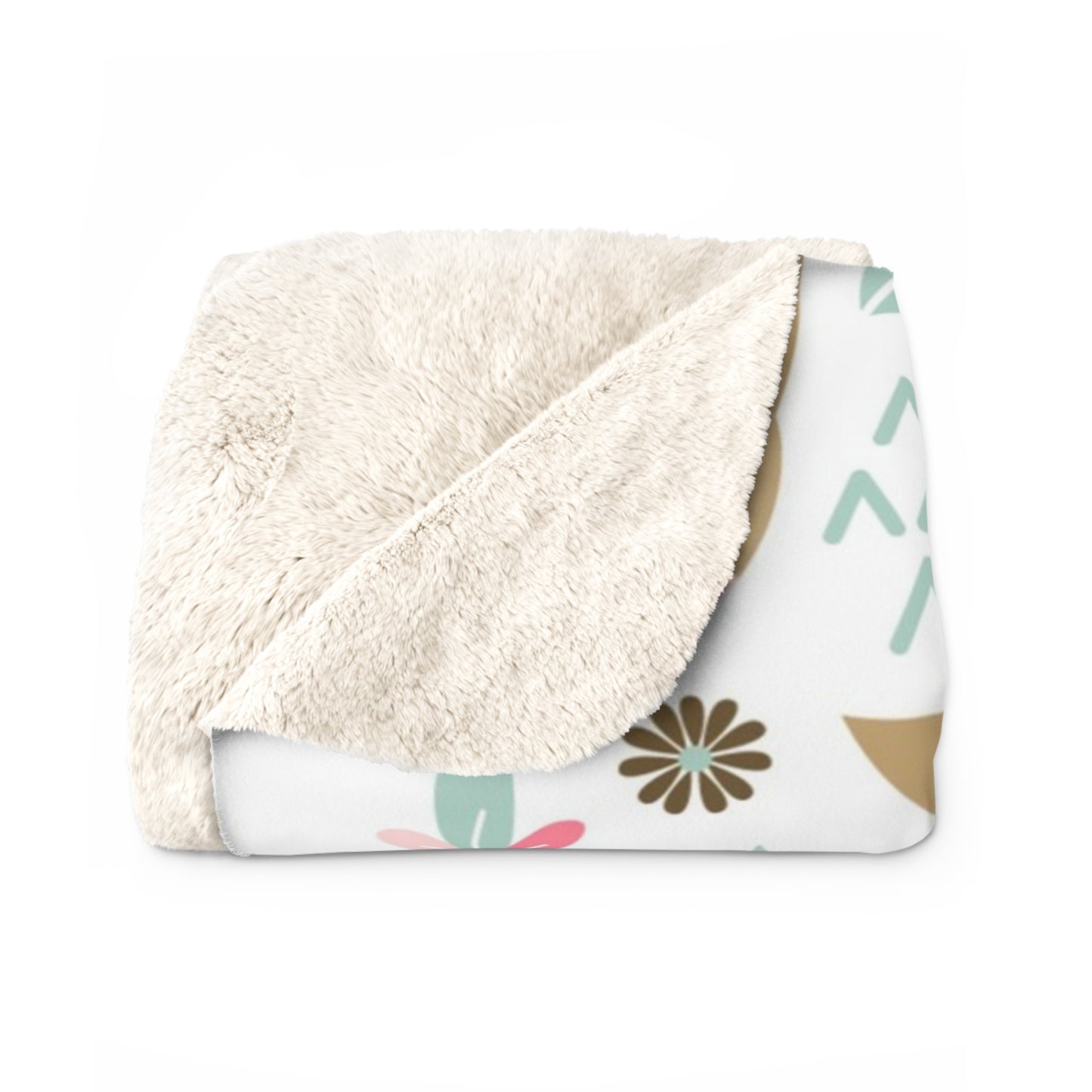 Kawaii Forest Animals Sherpa Fleece Blanket