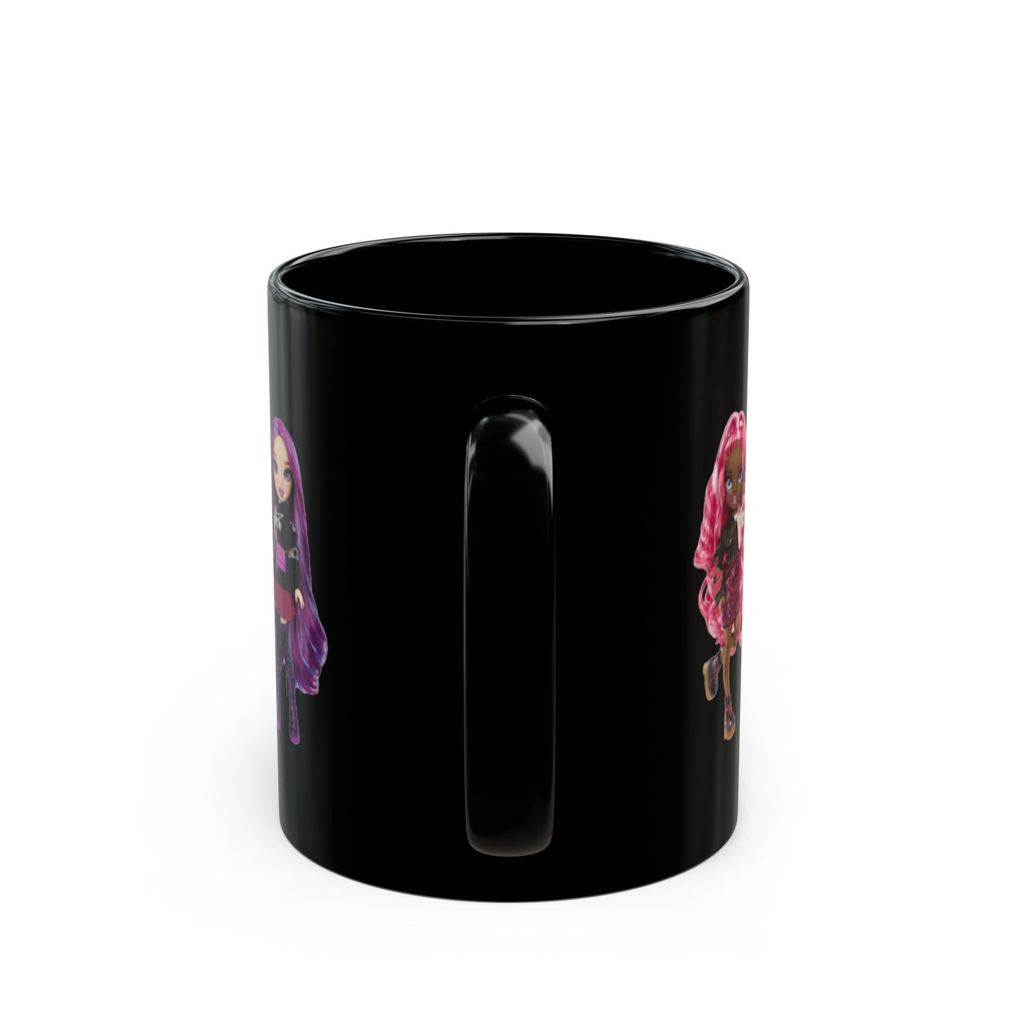 Rainbow High Dolls Black Mug - Unique Collectible for Fashion Doll Lovers