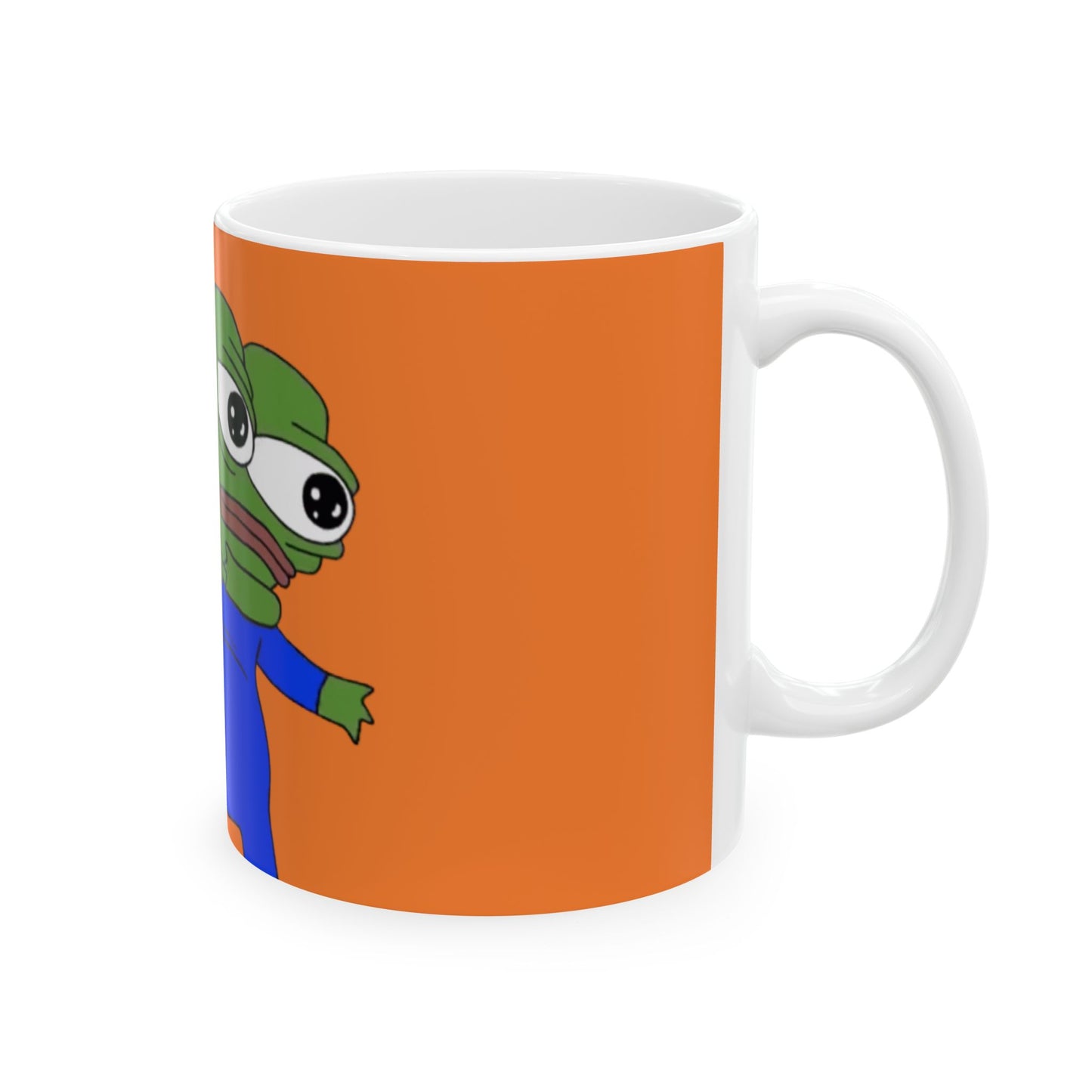 Playful Pepe the Frog & Lil Sister Mug, Cute Coffee Cup, Funny Gift, Unique Cup