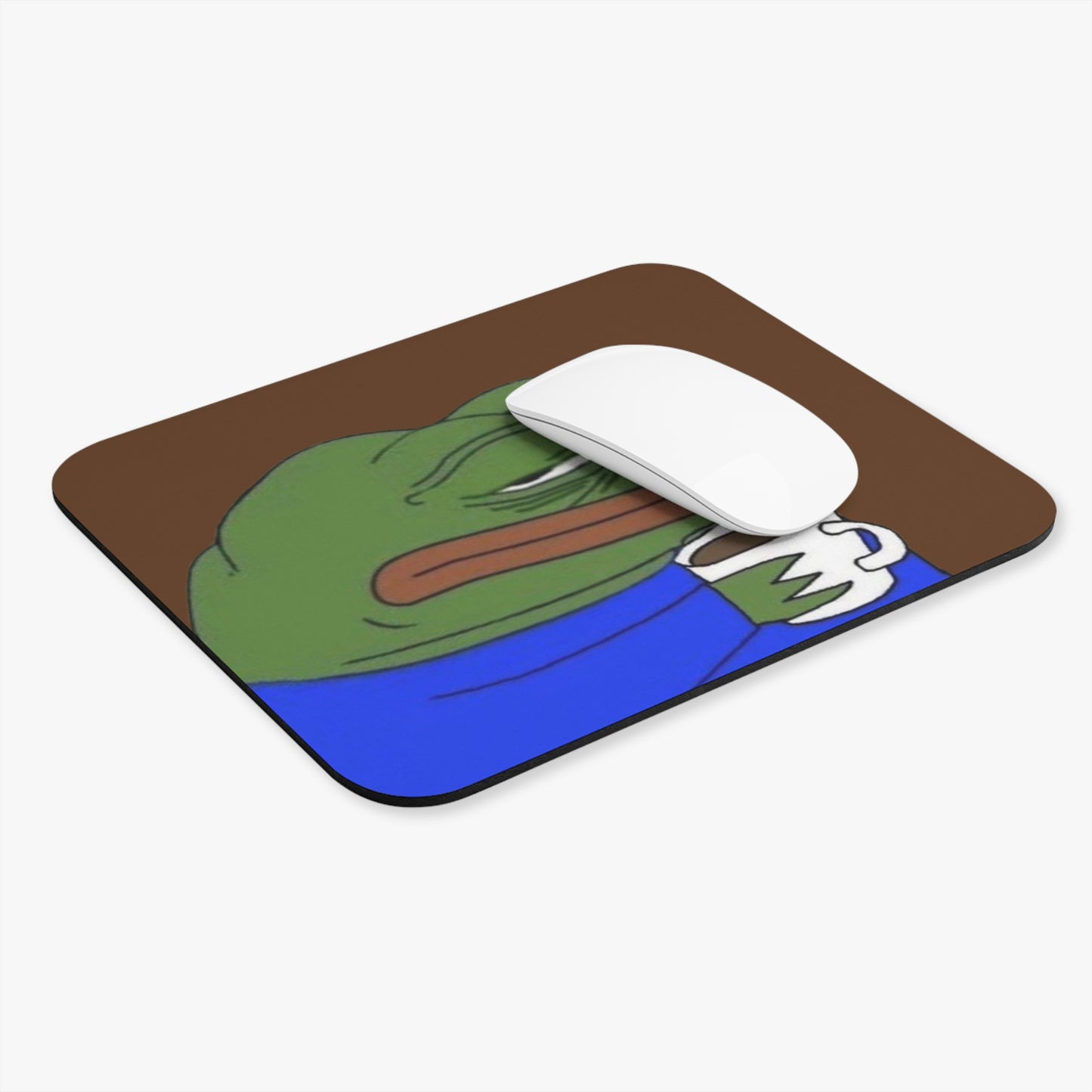 Pepe Coffee Meme Mouse Pad | Desk Accessories for Gamers, Office Decor, Gift