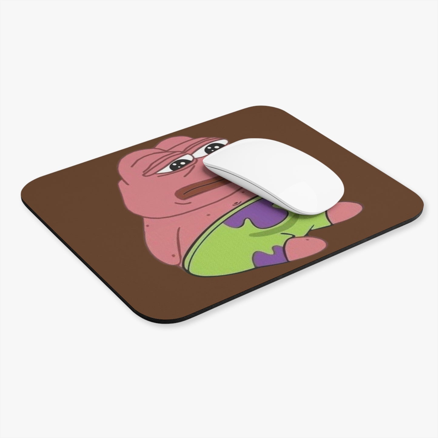 Funny Pepe Meme Mouse Pad, Gamer Accessory, Desk Decor, Gift for Him, Computer
