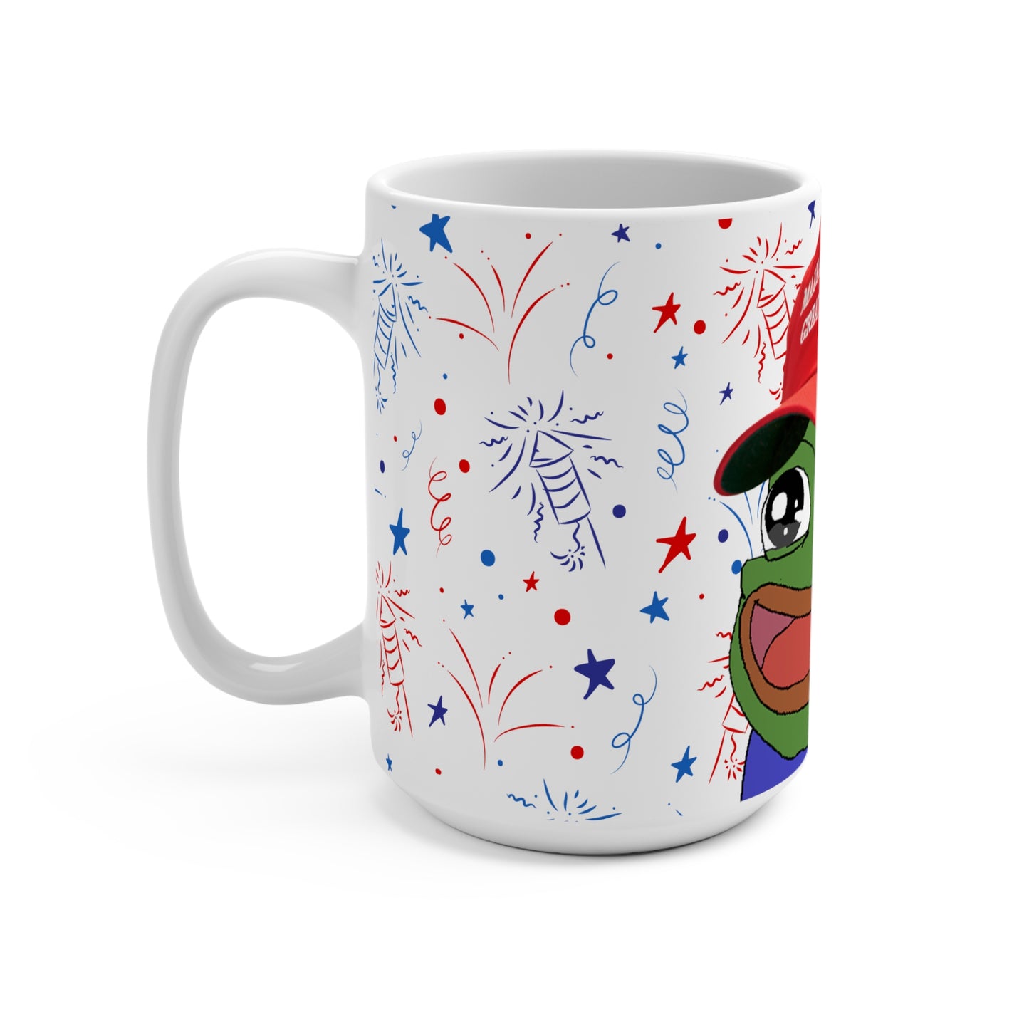Pepe MAGA Meme Mug, Gift for Meme Lovers, Coffee Cup for Collectors, Humor
