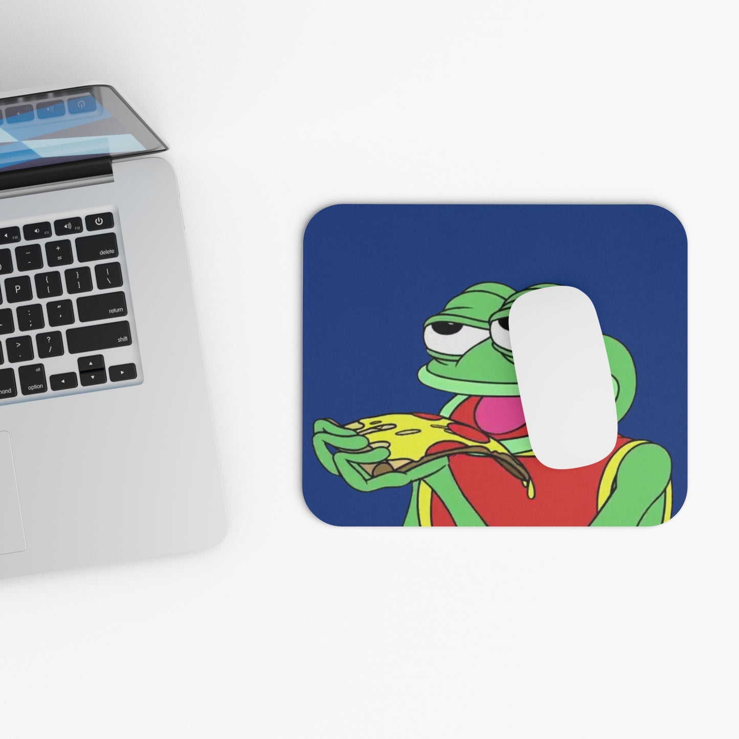 Funny Pepe the Frog Mouse Pad, Gaming Desk Accessory, Cartoon Decor, Office