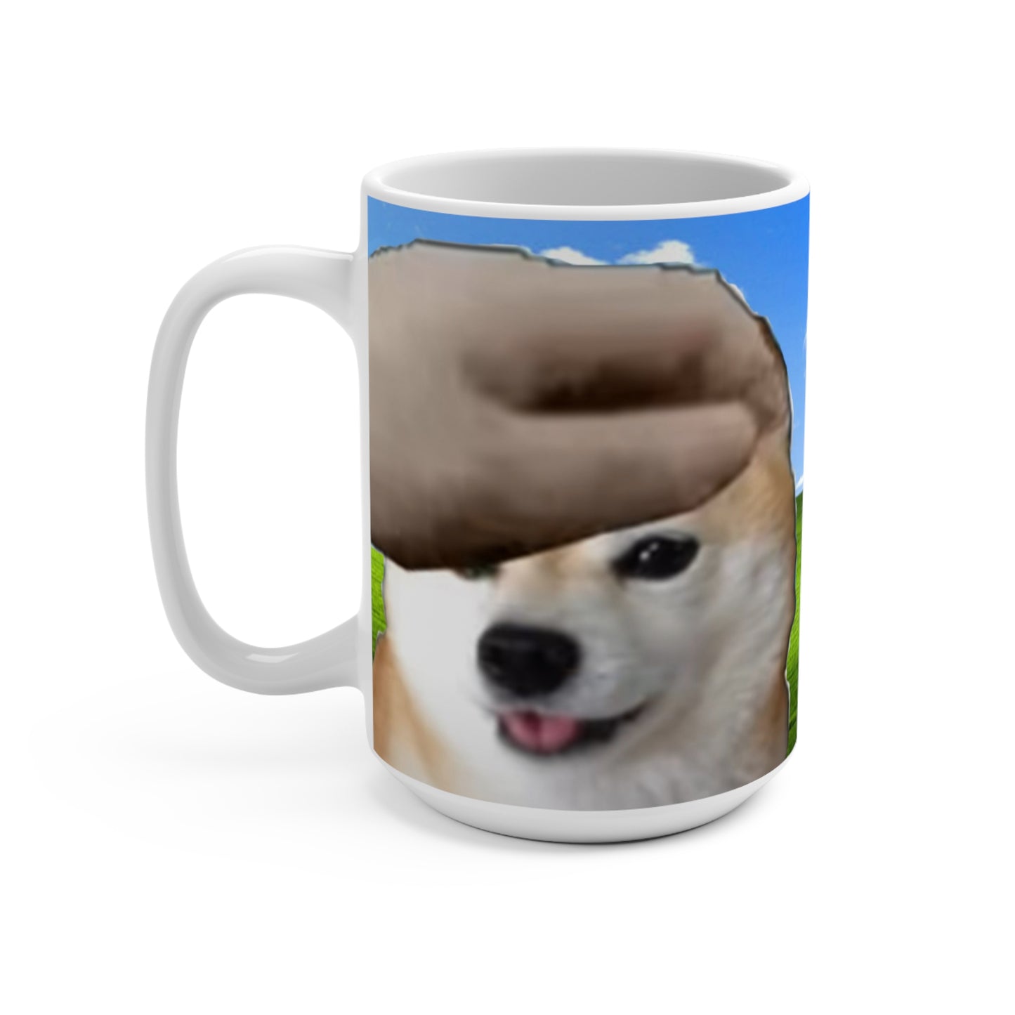 Funny 15oz Petting the Memes Coffee Mug