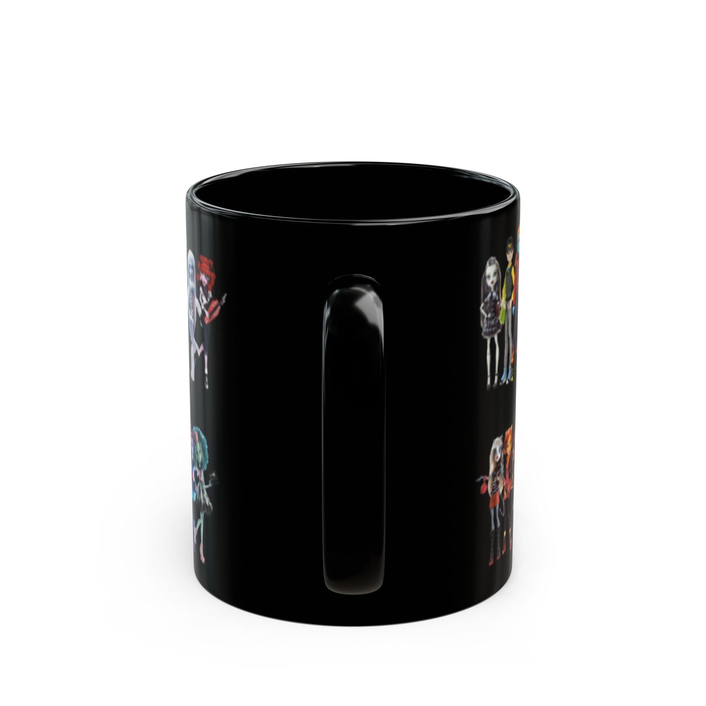 Monster High All G1 Dolls Inspired Black Mug - Ideal for Collectors & Gifts, Fun