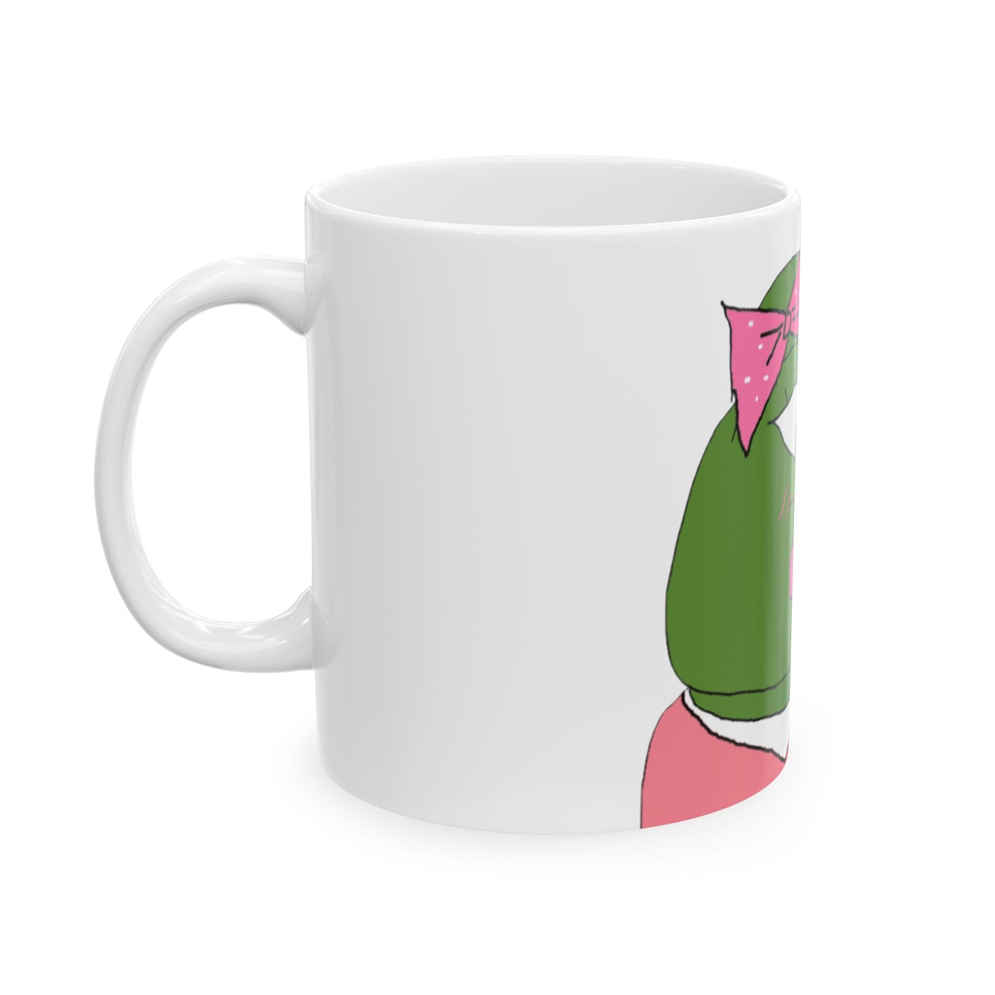 Cute Frog Ceramic Mug, Funny Gift for Meme Lovers, Office Humor, Tea or Coffee Cup, 11oz & 15oz Sizes