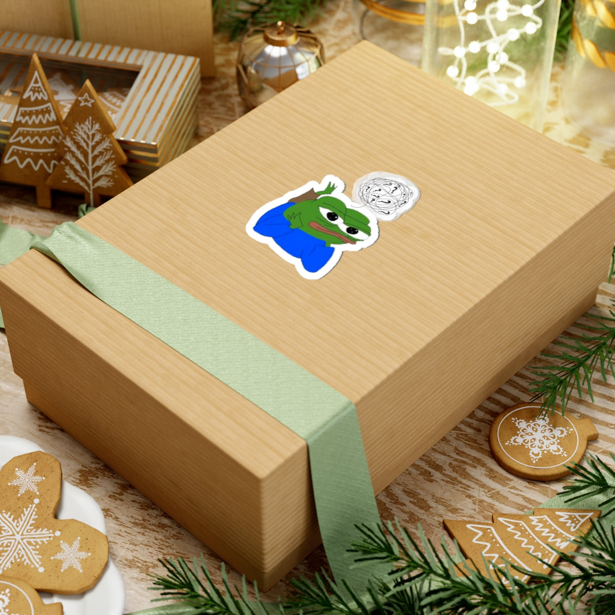 Pepe the Frog Kiss-Cut Stickers, Funny Meme Art, Laptop Decals, Humor Stickers