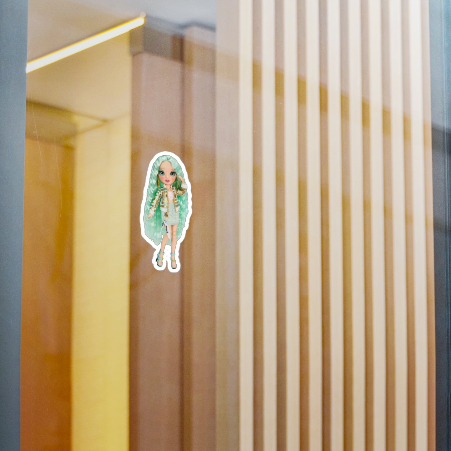 Pretty Rainbow High Doll Vinyl Decal, Cute Stickers, Kawaii Decor