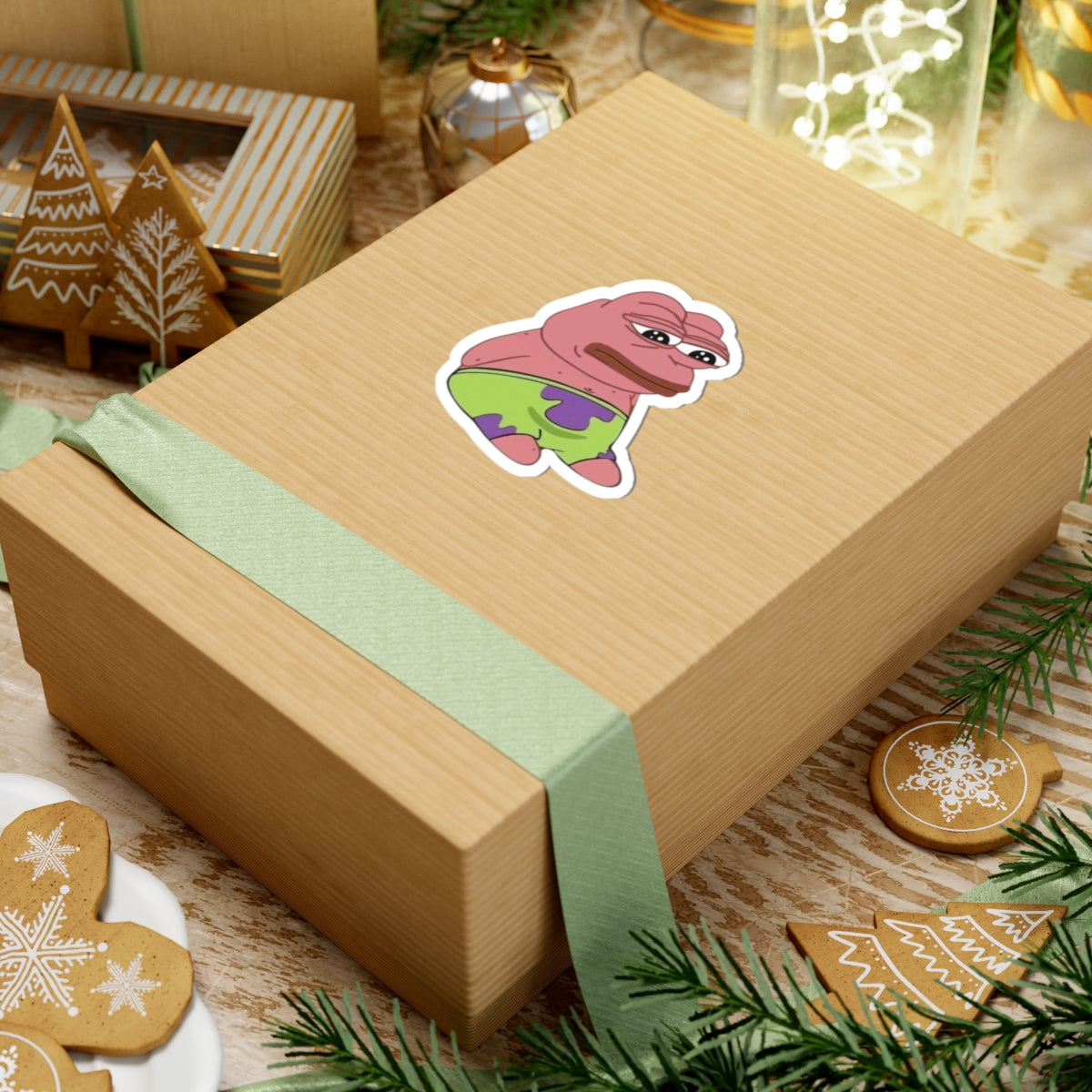 Funny Pepe Meme Kiss-Cut Stickers, Laptop Decals, Gift for Meme Lovers, Wall