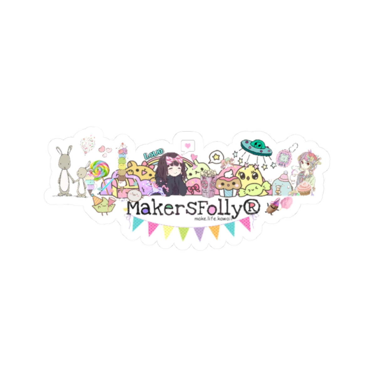 Premium Kiss-Cut MakersFolly Stickers