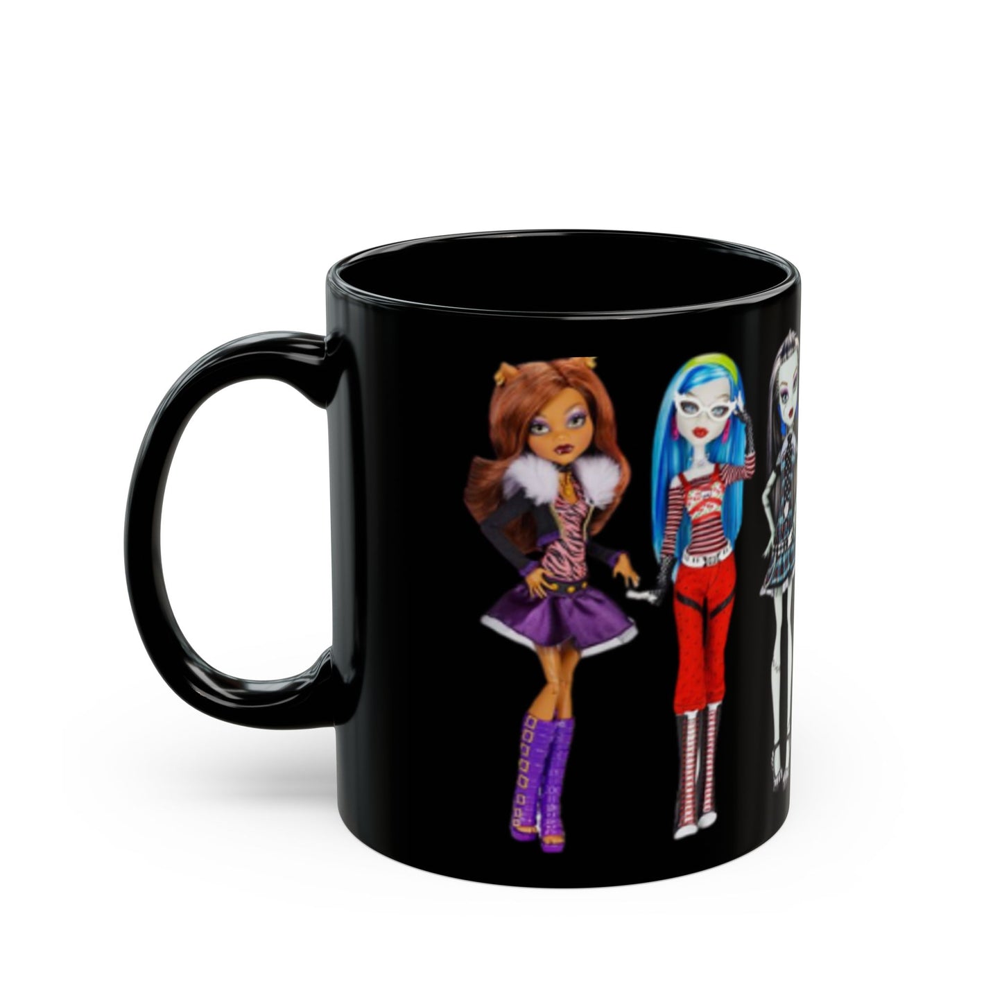 Monster High Doll Black Mug - Cute Gifts for Collectors, Coffee & Doll Lovers