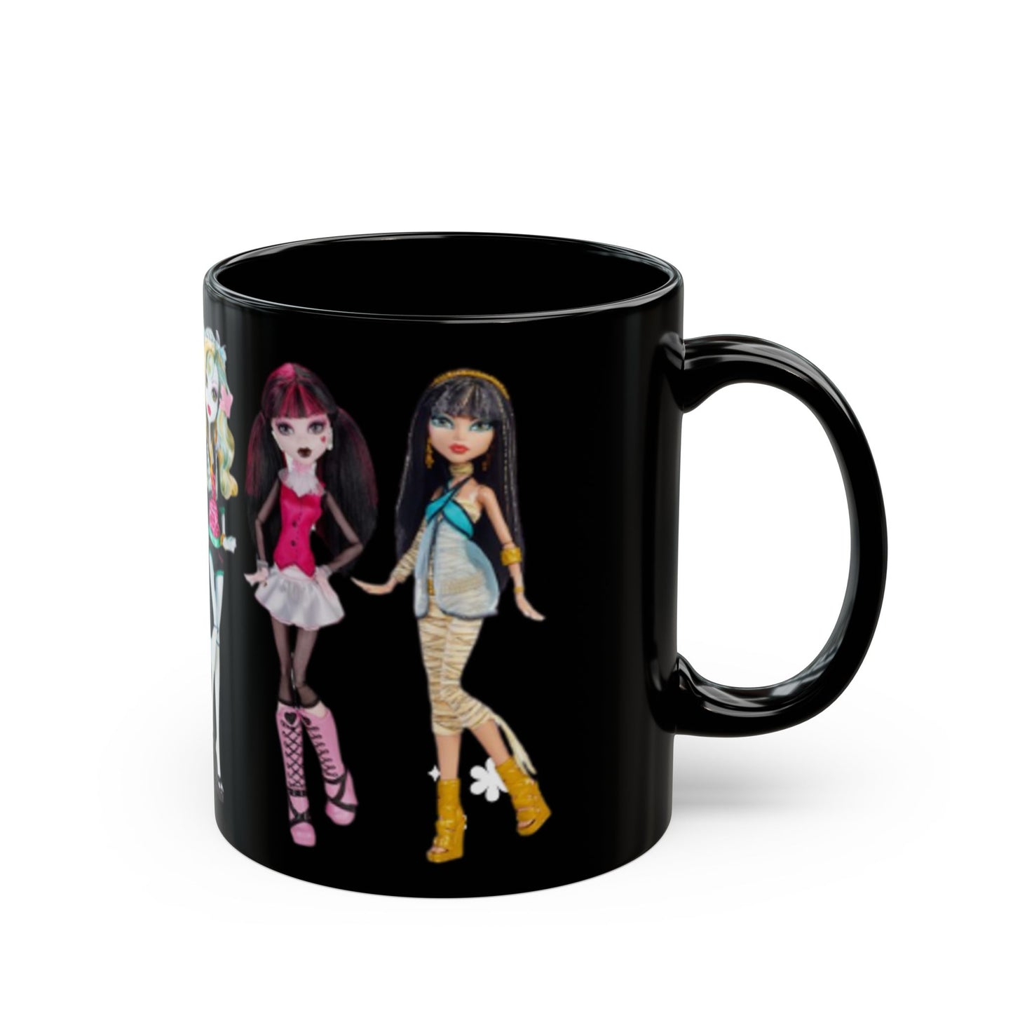 Monster High Doll Black Mug - Cute Gifts for Collectors, Coffee & Doll Lovers