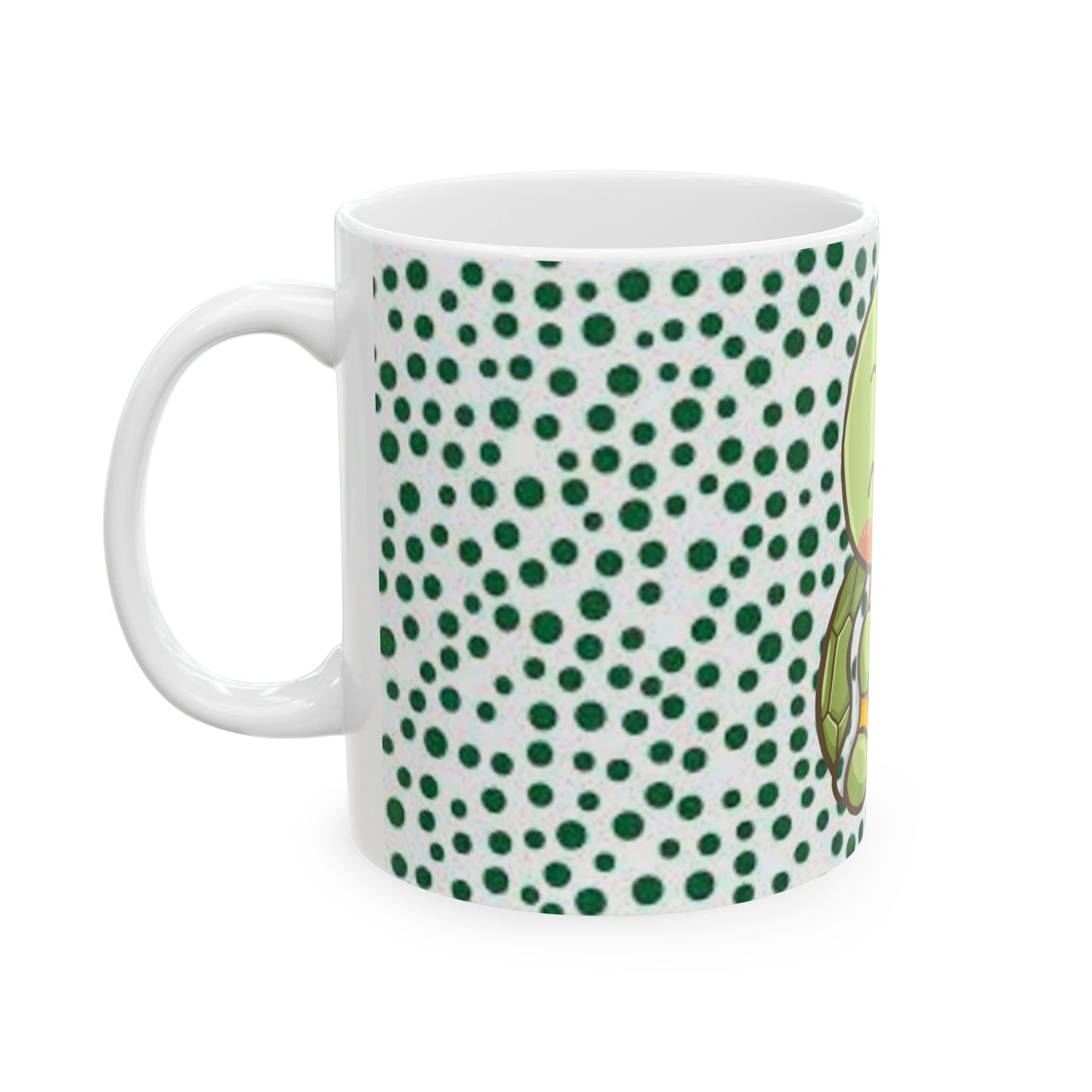 Kawaii Turtle Loves Coffee Ceramic Mug – Perfect Gift for Sea Life Lovers