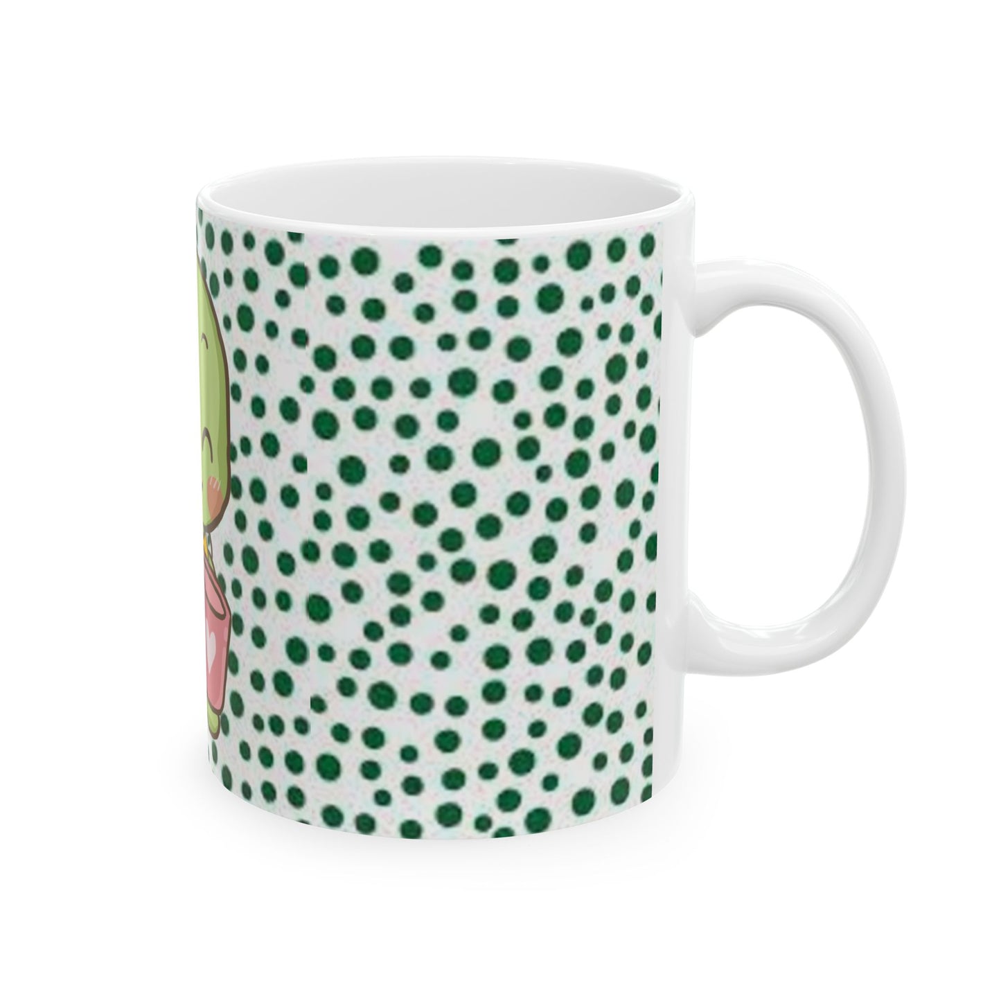 Kawaii Turtle Loves Coffee Ceramic Mug – Perfect Gift for Sea Life Lovers