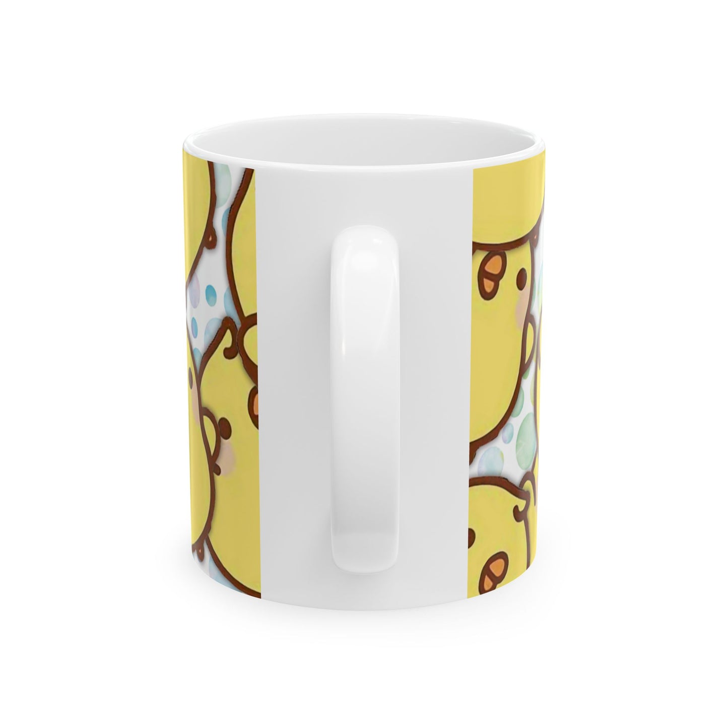 Cute Piu Piu Chick Ceramic Mug, Fun Animal Coffee Cup, Colorful Tea Mug