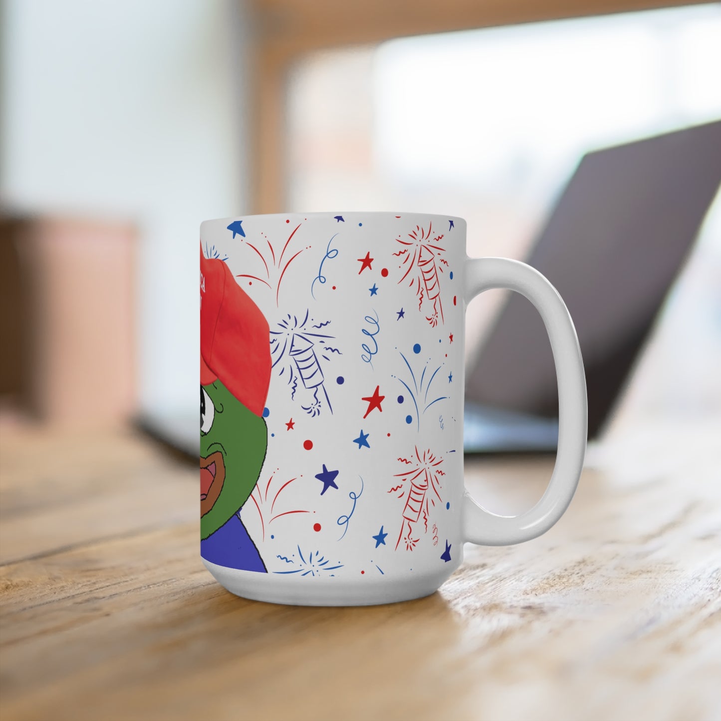Pepe MAGA Meme Mug, Gift for Meme Lovers, Coffee Cup for Collectors, Humor
