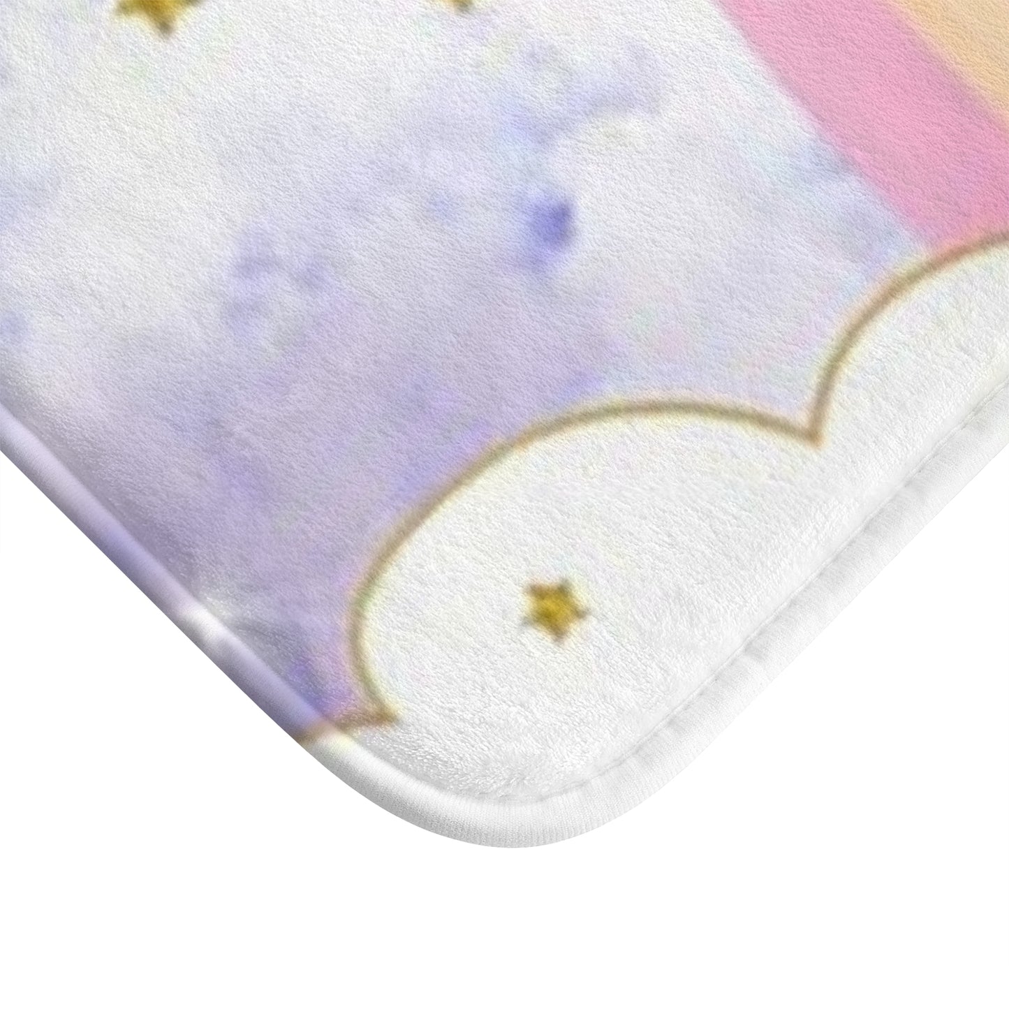 High Quality Soft Pastel Rainbow Bath Mat