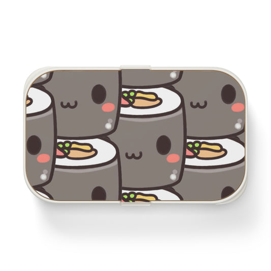 Cute Sushi Bento Lunch Box, Kawaii Meal Prep Container, Fun Lunchbox