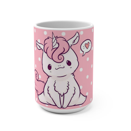 Kawaii Unicorn Mug, Gift for Kids, Animal Mug, Adorable Coffee Cup, Whimsical