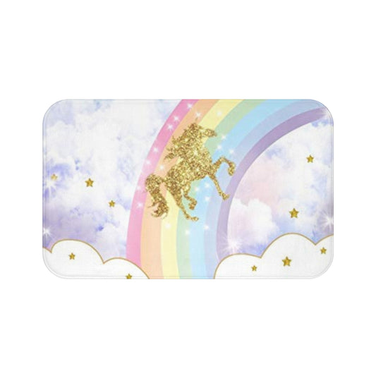 High Quality Soft Pastel Rainbow Bath Mat