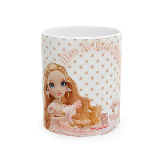 Rainbow High Doll Lover's Ceramic Mug, Perfect Gift for Doll Collectors, Cute