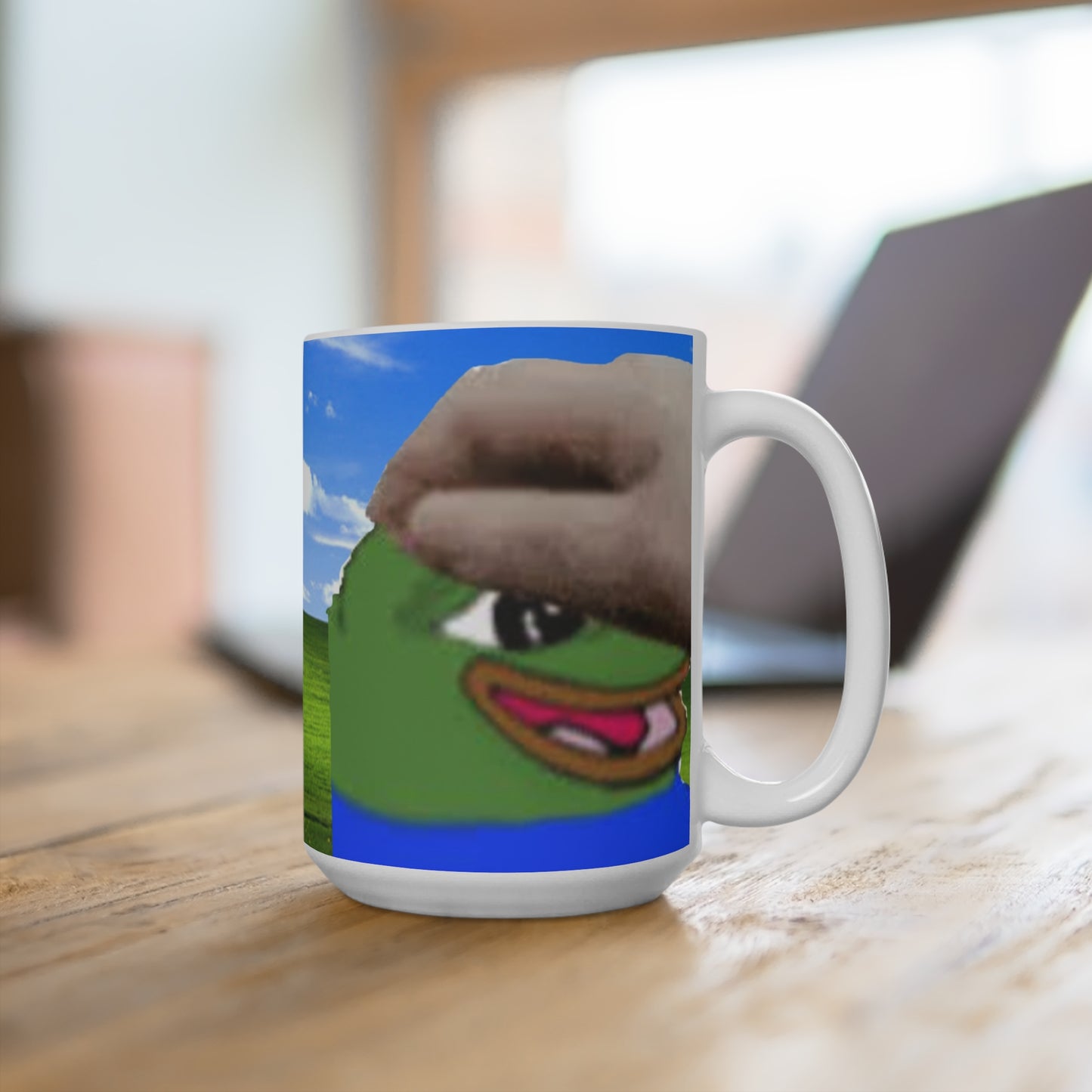 Funny 15oz Petting the Memes Coffee Mug