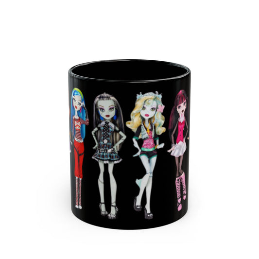 Monster High Doll Black Mug - Cute Gifts for Collectors, Coffee & Doll Lovers
