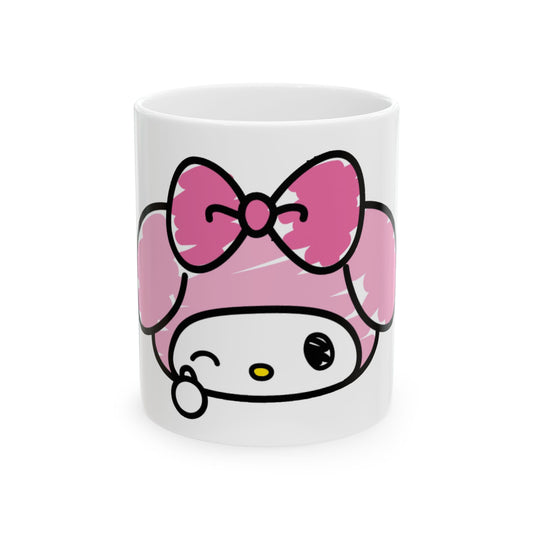 Cute My Melody Ceramic Mug | Kawaii Gift, Coffee Cup, Adorable Drinkware, Anime