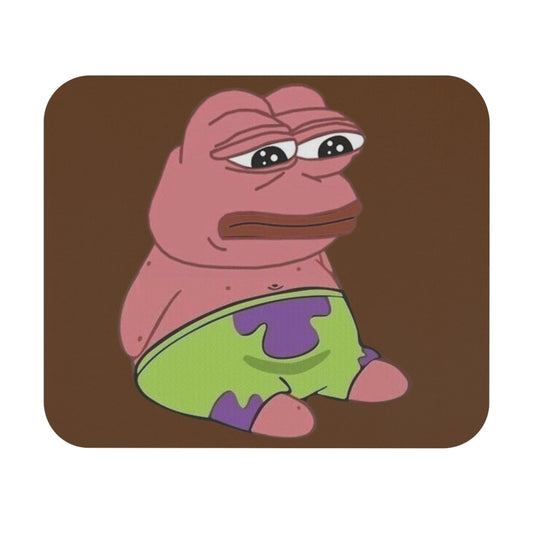 Funny Pepe Meme Mouse Pad, Gamer Accessory, Desk Decor, Gift for Him, Computer