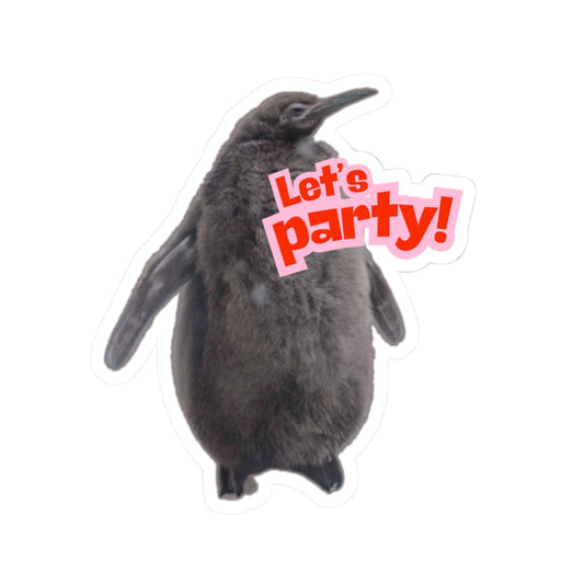 Fun Pesto the Penguin Party Stickers, Cute Animal Decor, Laptop Decal