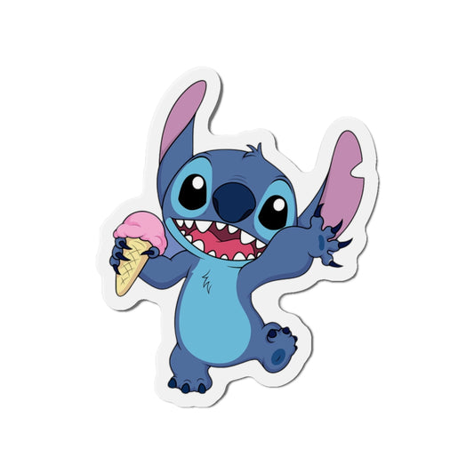Cute Stitch Die-Cut Magnet - Fun Refrigerator Decor, Gift for Kids, Collectible
