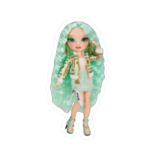 Pretty Rainbow High Doll Vinyl Decal, Cute Stickers, Kawaii Decor
