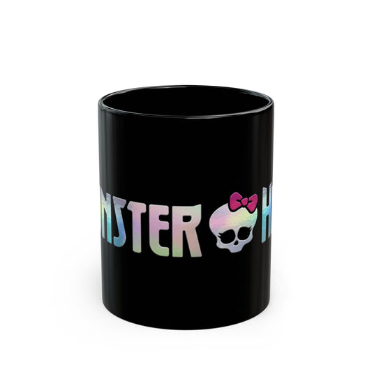 Monster High Black Mug, Fun Coffee Cup for Halloween, Unique Gift for