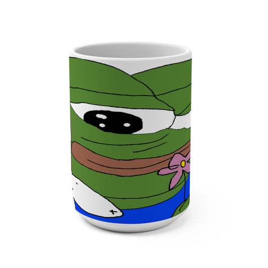 15 oz. Meme Frog Loves Animals Coffee Mug