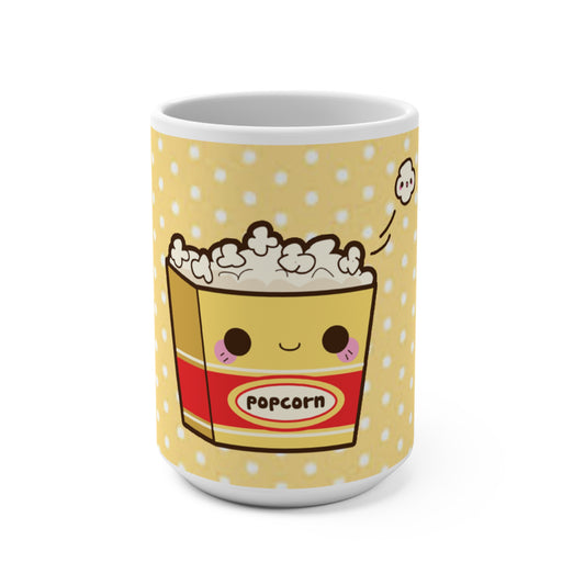 Kawaii Popcorn Mug, Fun Kitchen Accessory, Gift for Movie Lovers, Charming