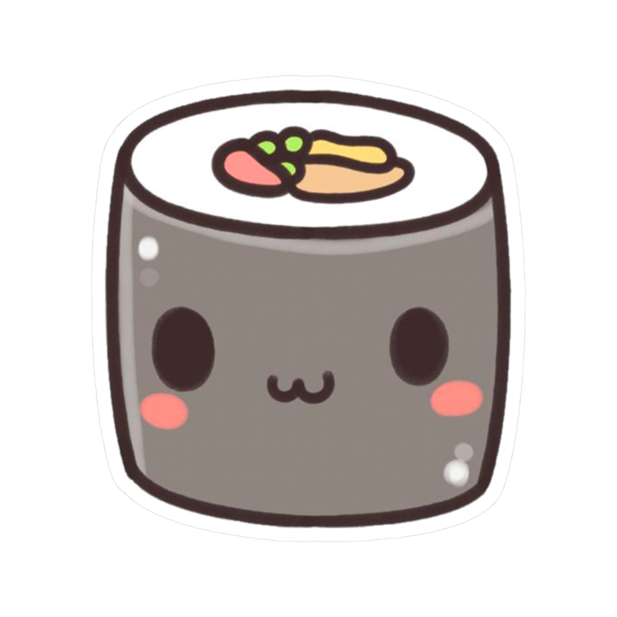Cute Sushi Kiss-Cut Stickers, Kawaii Decor, Laptop Stickers, Fun Gifts, Trendy