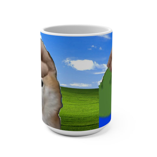 Funny 15oz Petting the Memes Coffee Mug