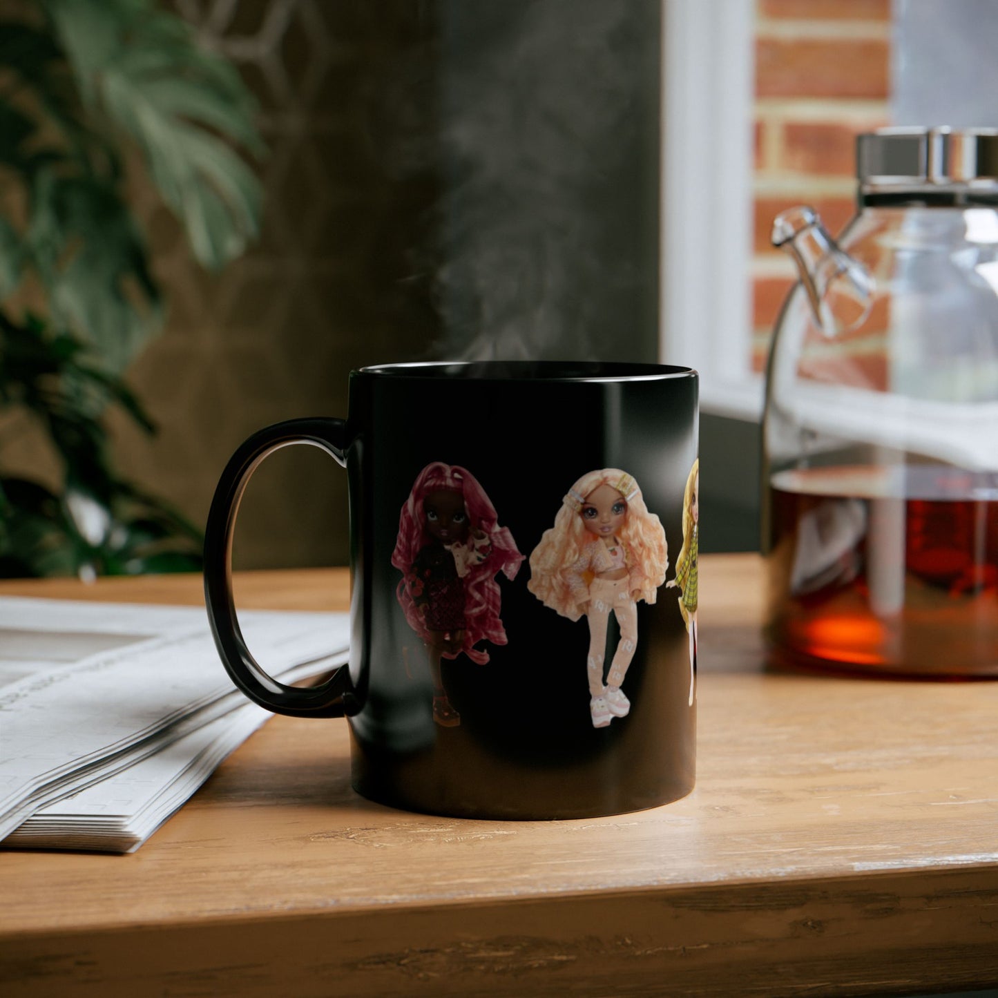 Rainbow High Dolls Black Mug - Unique Collectible for Fashion Doll Lovers