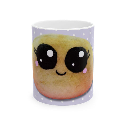 Cute Kawaii Pet Rock Ceramic Mug - Gift for Kids, Home Decor, Coffee Lover